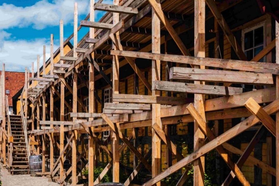 Estructura exterior de pino amarillo del sur