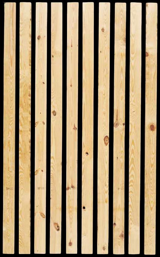 Pino Amarillo del Sur cepillado S4S grado No. 2